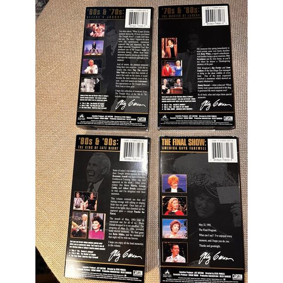 Johnny Carson: His Favorite Moments From the Tonight Show - Set 4 VHS Tapes - Picture 3 of 10